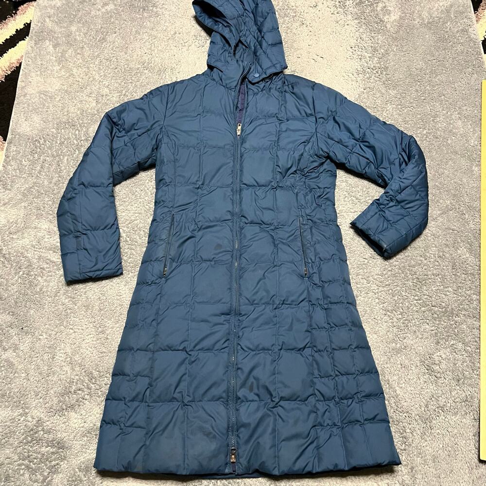 Patagonia Jacket Womens XS Down With It Parka Puffer Coat Hooded Long *stains